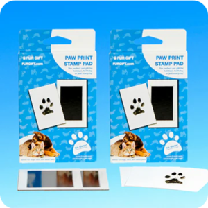 4 Pack of Plus Size Paw Print Stamp Pads